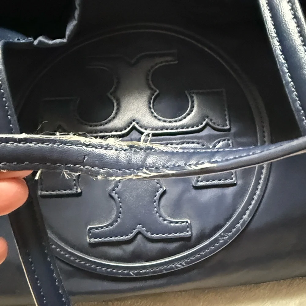 Tory Burch Navy Blue Tote - Picture 5 of 16